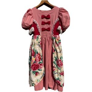 Cottage Core Fairy Tale Halloween Costume Dress Bussell Overlay Cosplay Festival